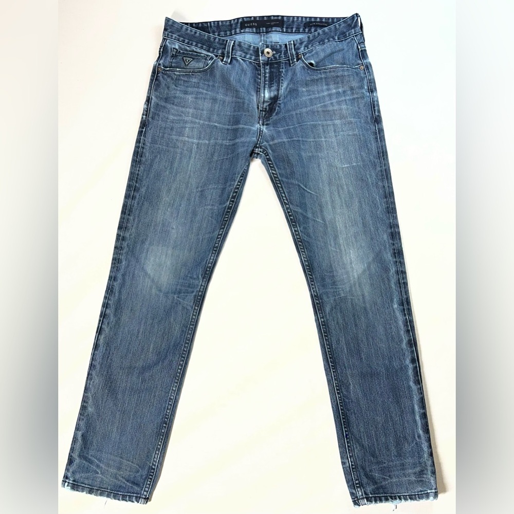 GUESS Slim Straight Men’s Gray Jeans Mens Size 33x30 D-1